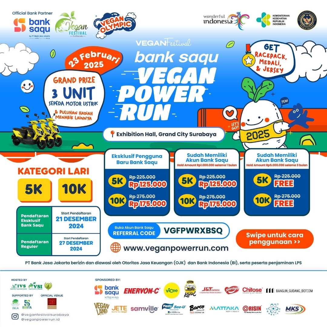 Bank Saqu Vegan Power Run