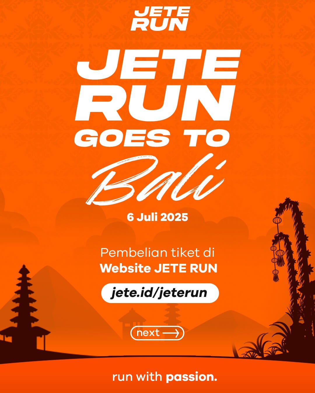 JETE RUN Goes to Bali JETE RUN Goes to Bali