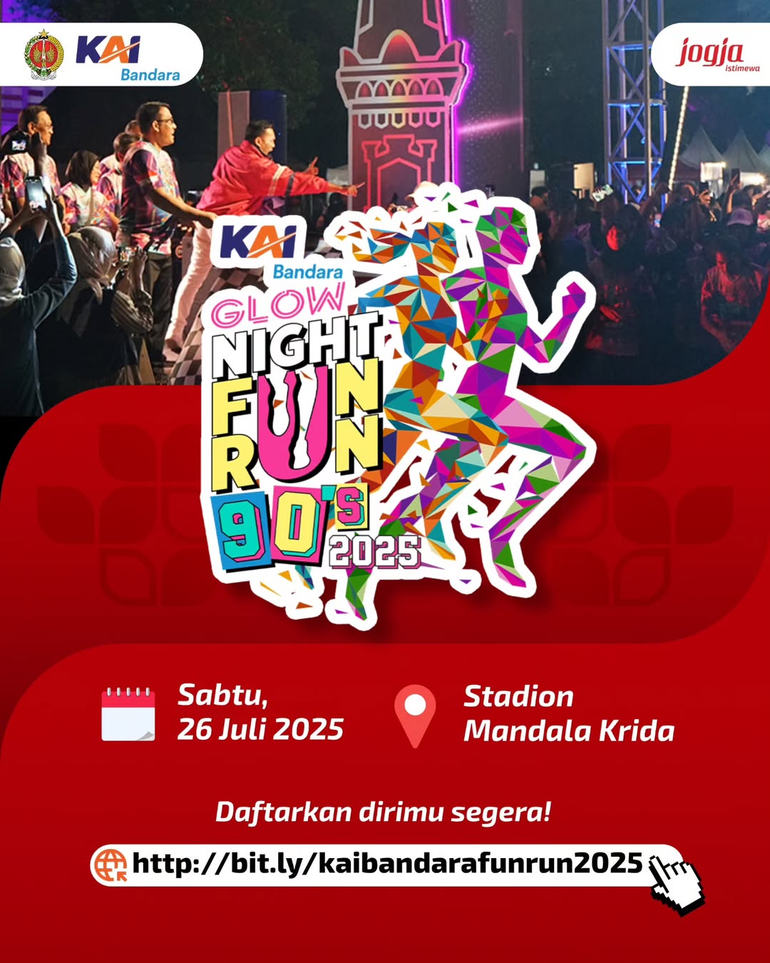 KAI Bandara Glow Night Fun Run 90s