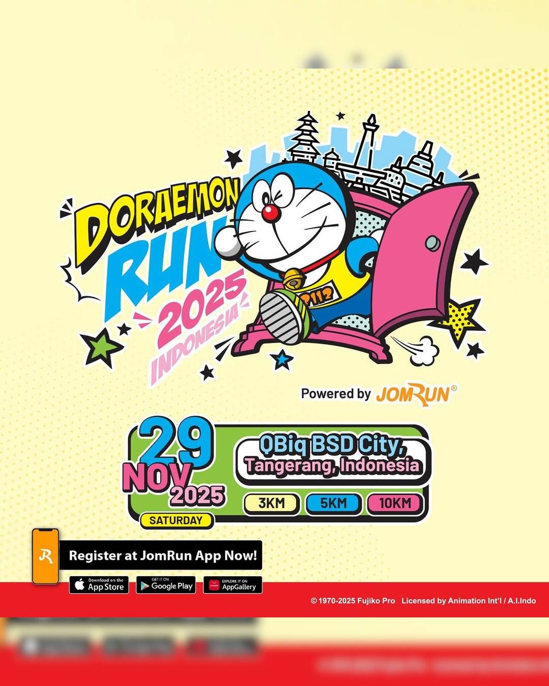 Doraemon Run 2025 Powered By JomRun