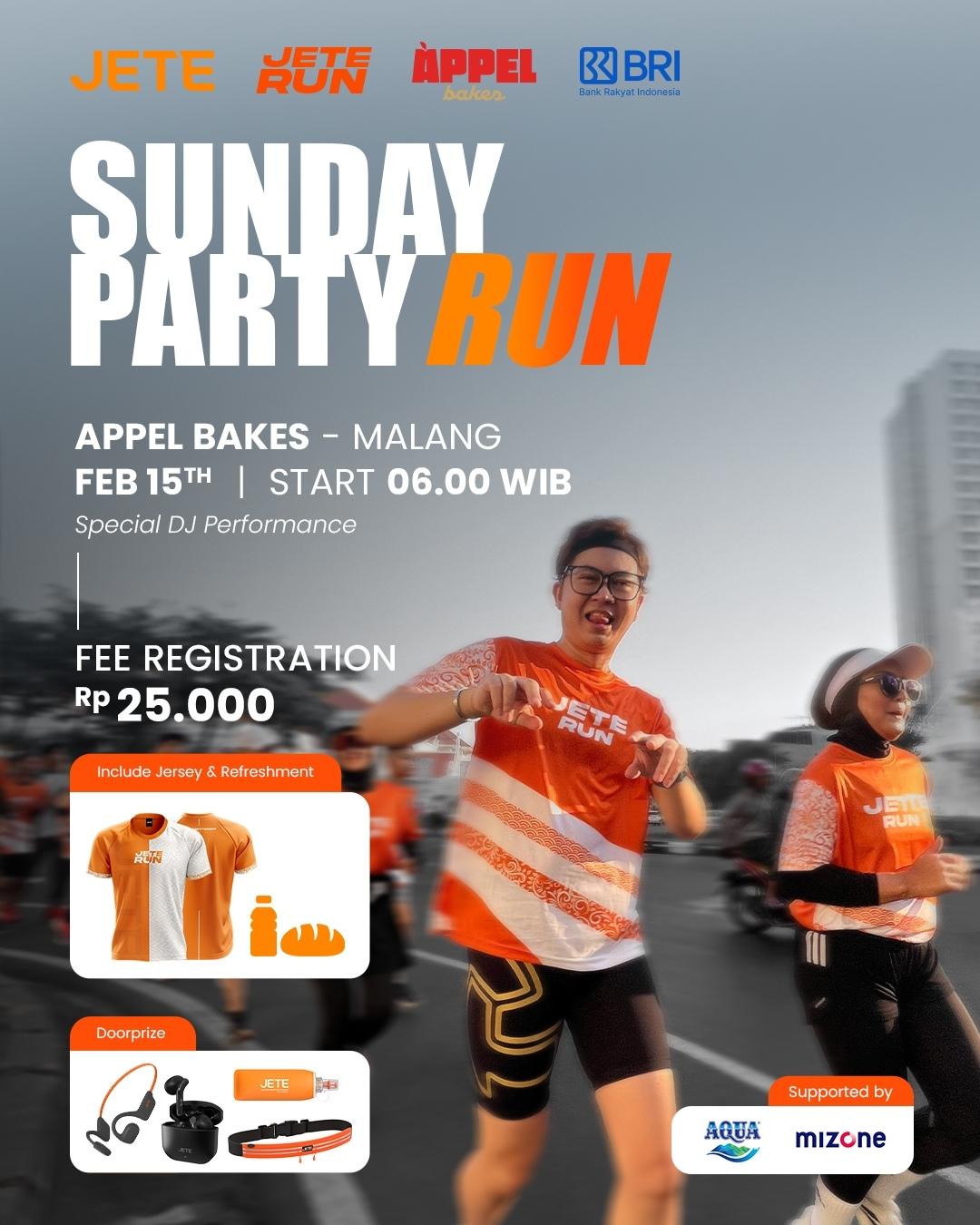 JETE Sunday Party Run