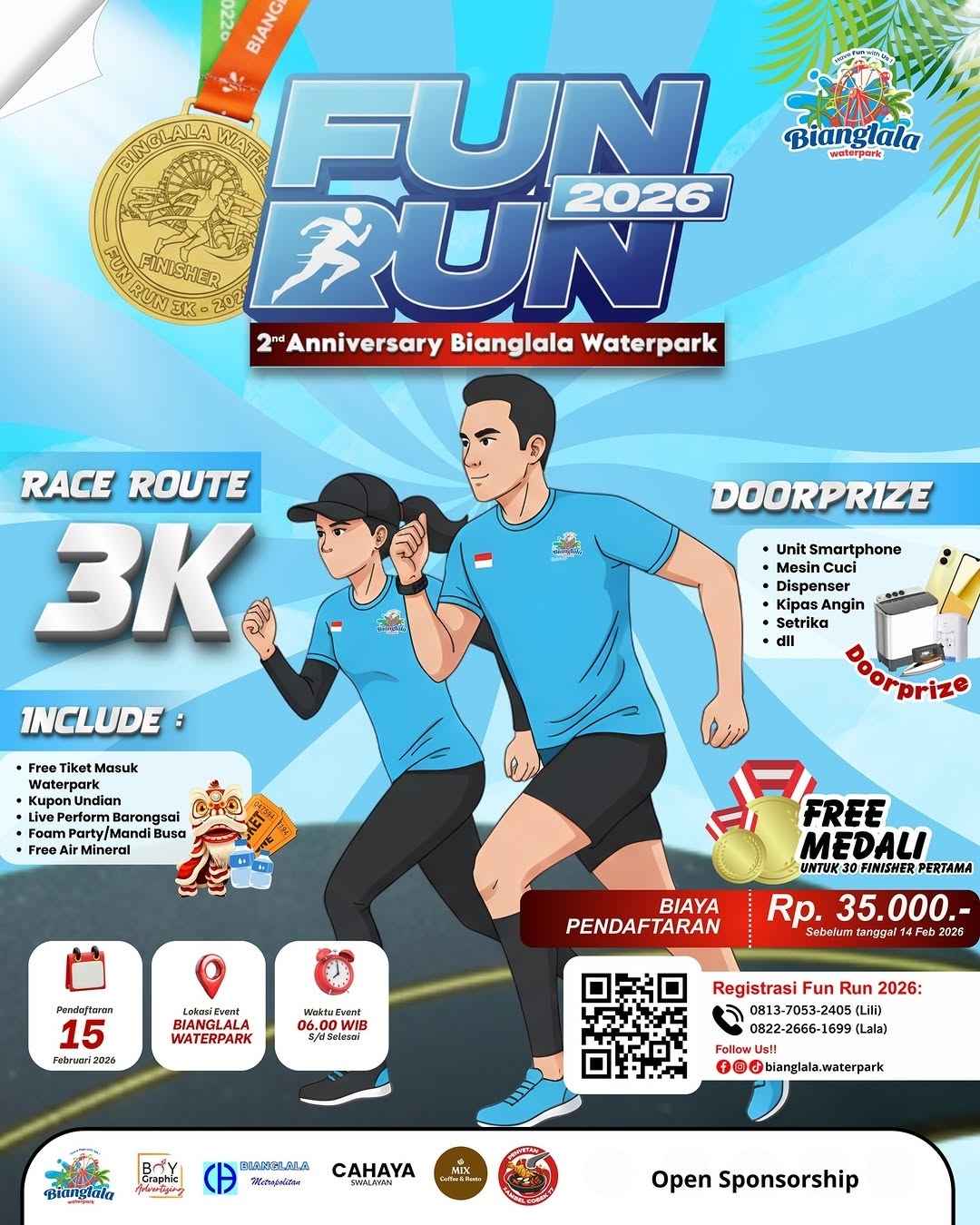 Fun Run Bianglala Waterpark 2026 Fun Run Bianglala Waterpark 2026