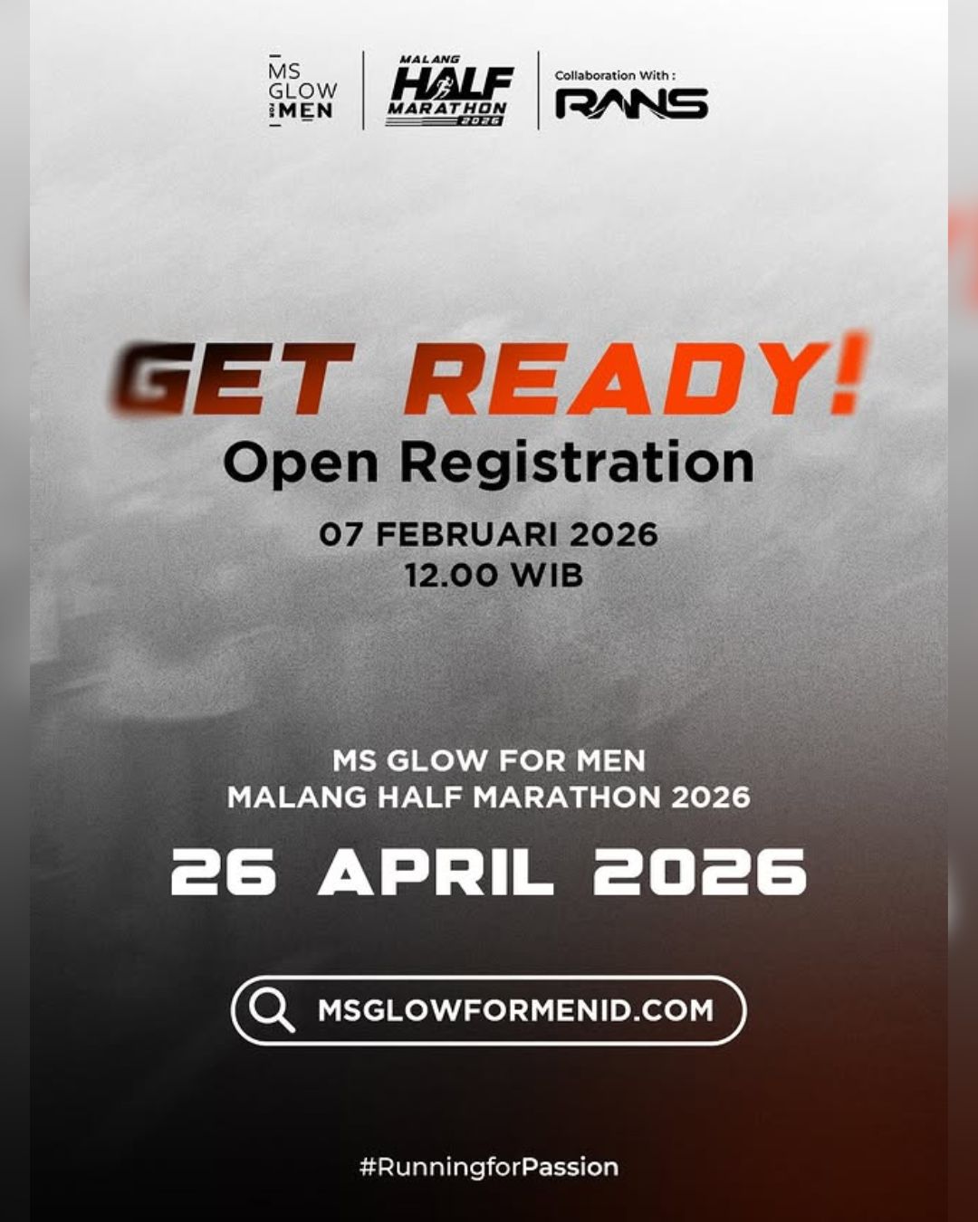 MS Glow For Men Malang Half Marathon 2026 MS Glow For Men Malang Half Marathon 2026