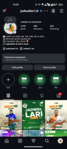 Instagram Jadwal Lari Maret 2026
