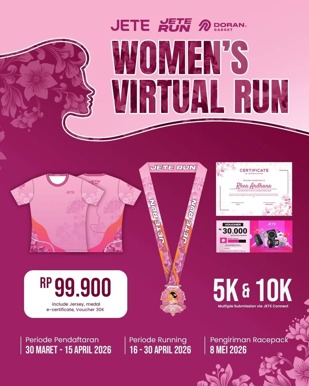 JETE Women's Virtual Run JETE Women's Virtual Run
