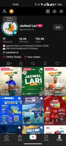 TikTok Jadwal Lari Maret 2026
