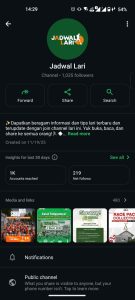 WA Channel Jadwal Lari Maret 2026