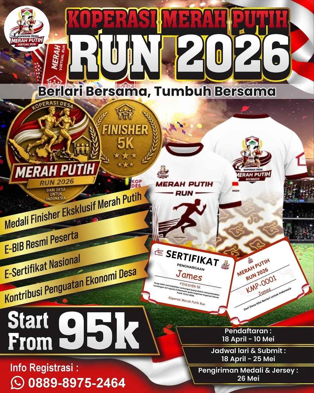 Koperasi Merah Putih Virtual Run 2026
