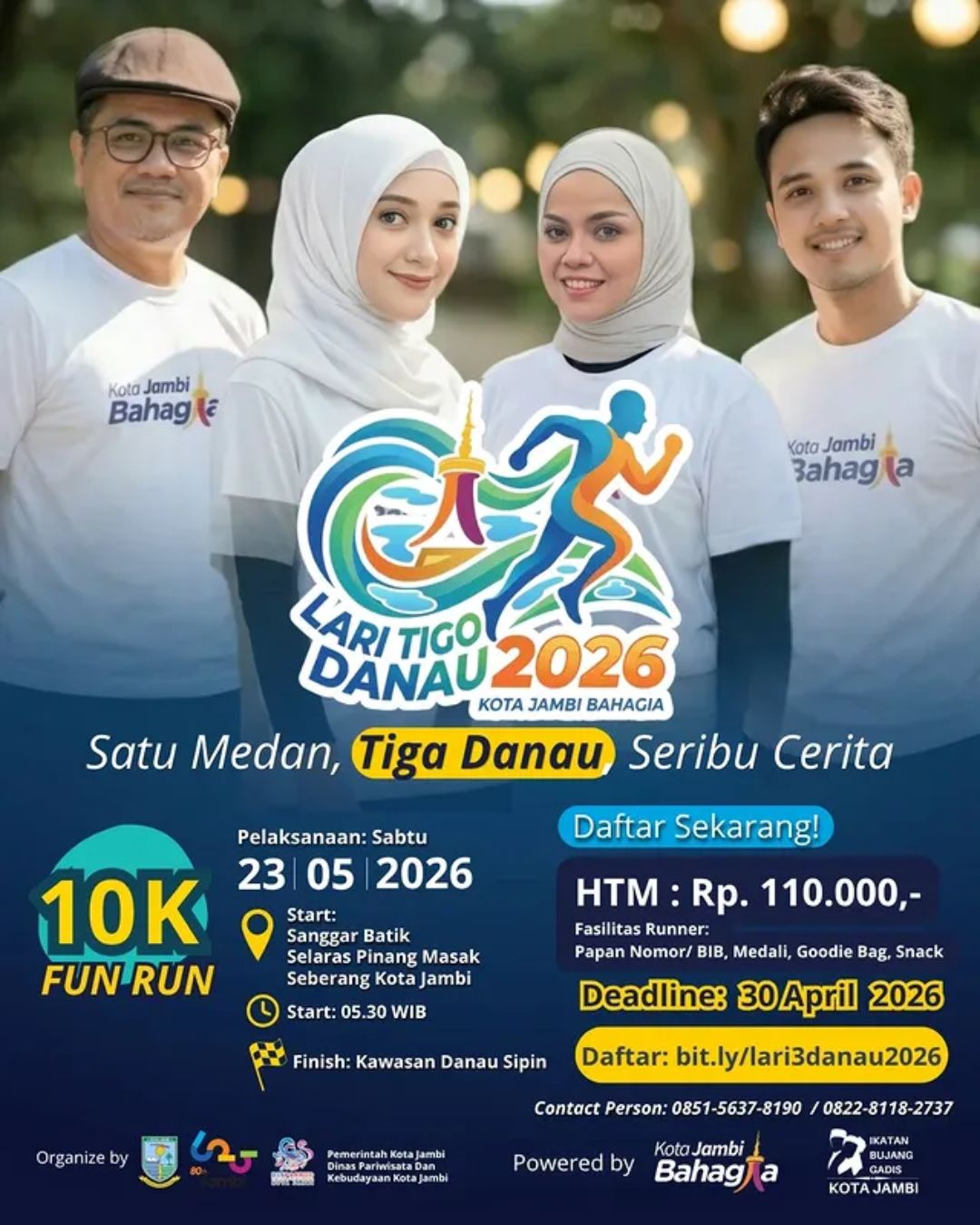 Lari Tigo Danau Kota Jambi 2026