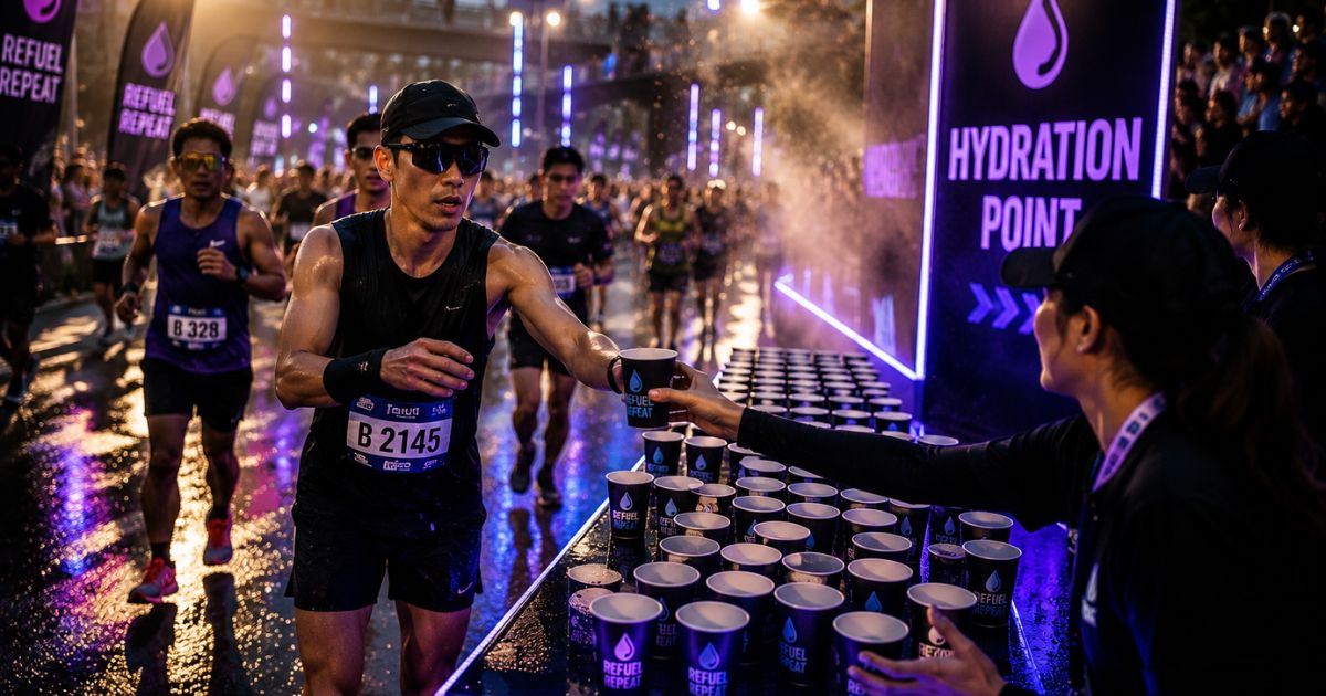 Hydration Point di Event Lari