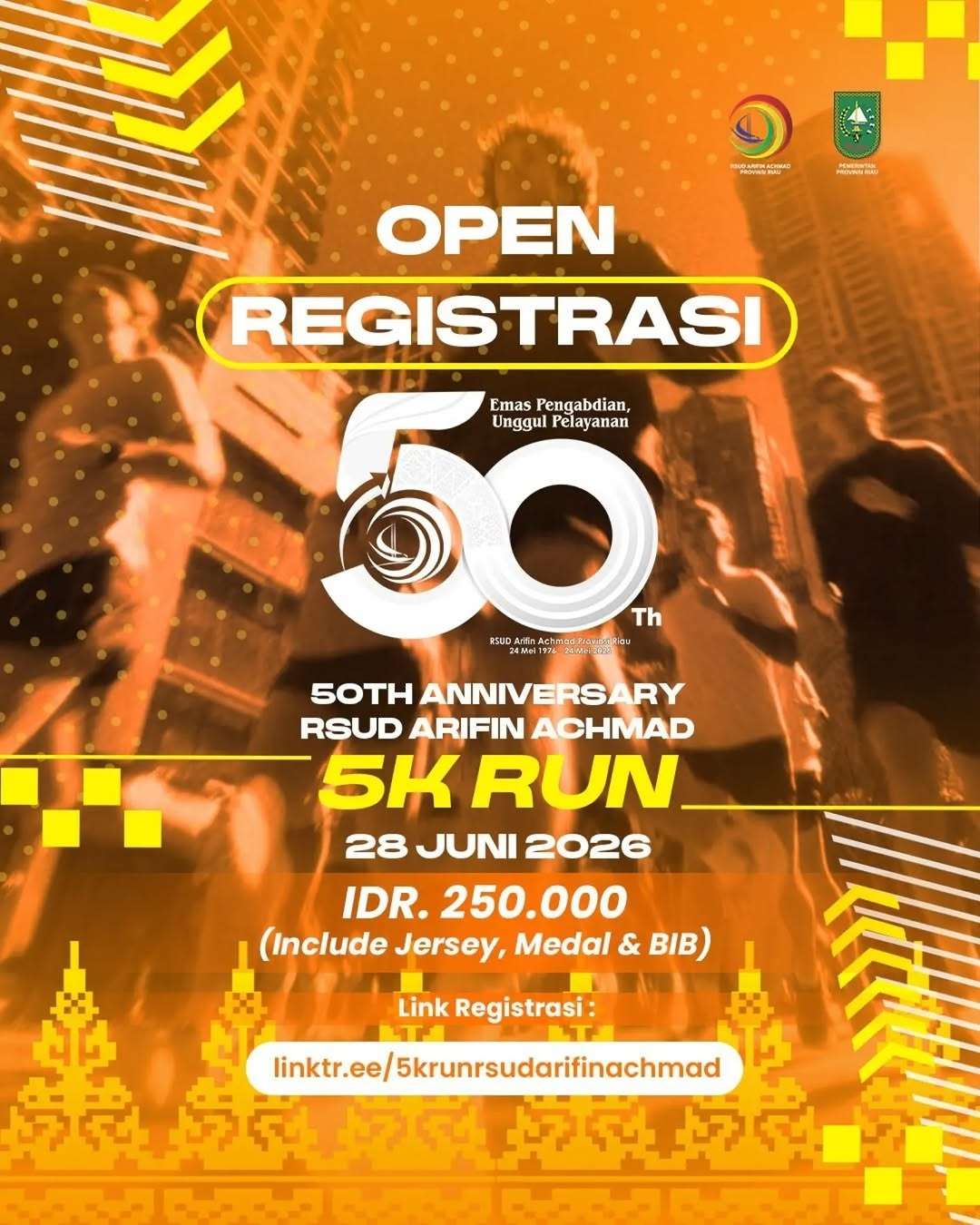The RSUD Arifin Achmad 5K Runniversary