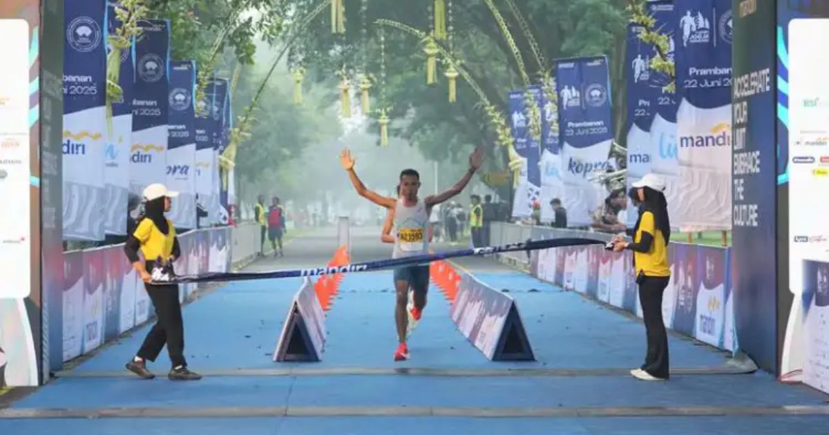 Mandiri Jogja Marathon - Finish Line yang Meriah