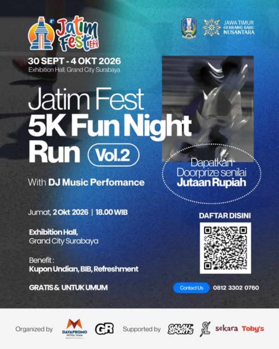 Jatim Fest 5K Fun Night Run Vol 2